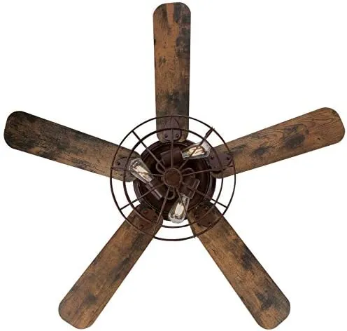 Westinghouse Lighting 72205 Ventilador de techo Barnett para interior de madera de granero, 122 cm, juego de iluminación LED reg